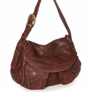 Lucky Brand Leather Foldover Hobo BOGO!!!!